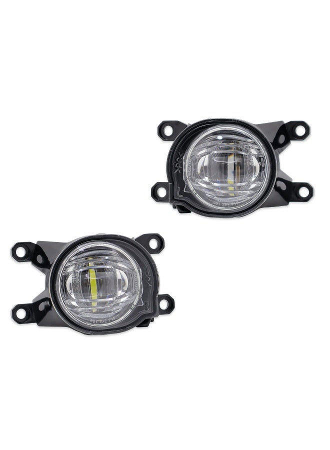 DLAA Pack of 2 Front TY2493L LED Fog Lamp with Black Frame, Wires & Switch Suitable for High Lander 2024-ON | 1 Year International Warranty - Image 5